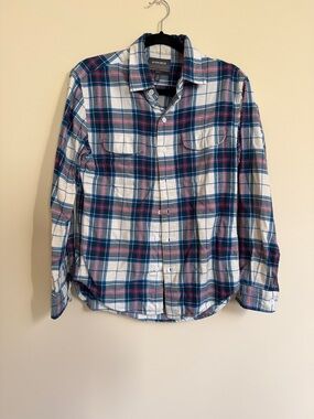 Bonobos Plaid Button-Down Shirt in Blue, White & Red